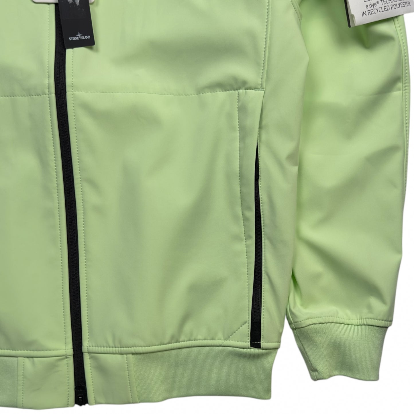 S/S 23 Stone Island Light Soft Shell-R Jacket with e-dye Technology - Mint Green