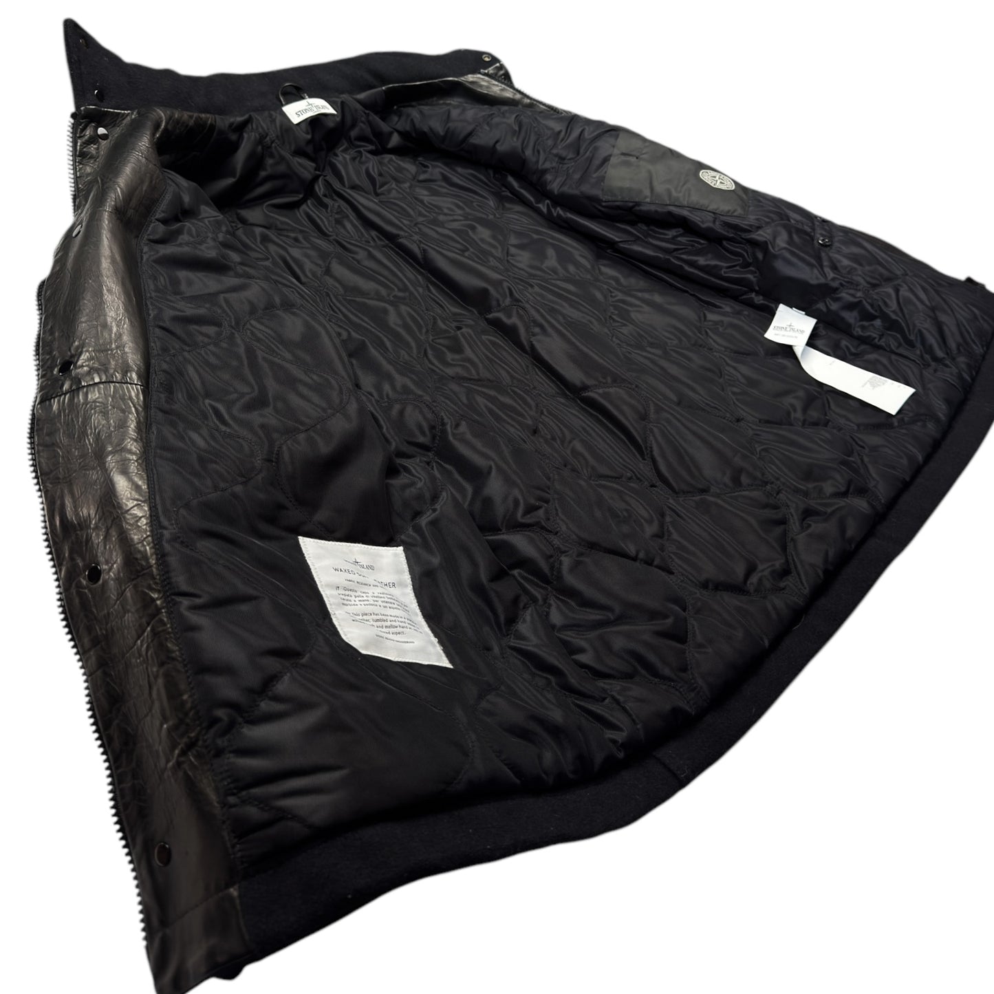 A/W 13 Stone Island Waxed Soft Leather Jacket