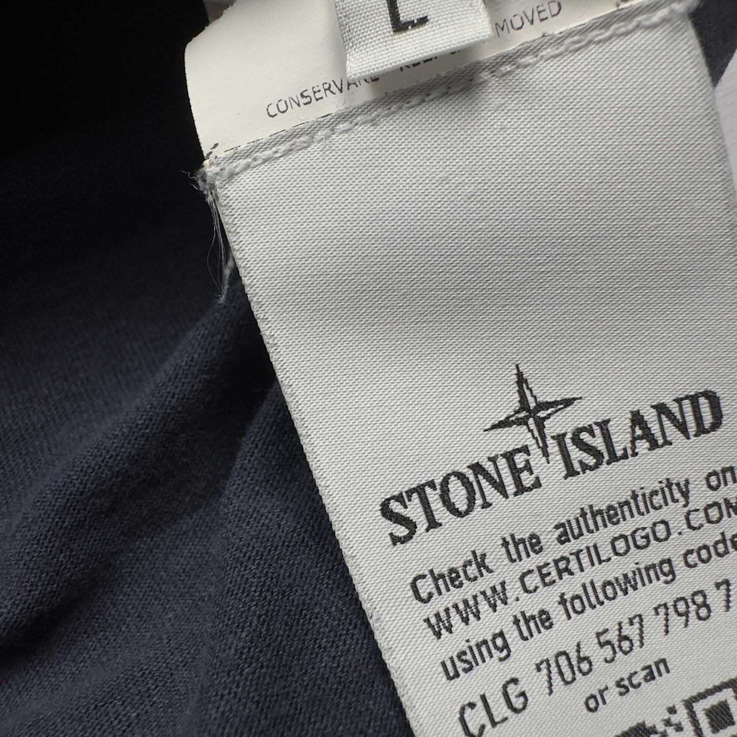 A/W 20 Stone Island Back Print T-Shirt - Navy