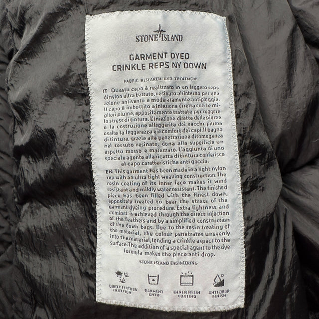 A/W 18 Stone Island Crinkle Reps NY Down Puffer Jacket - Black