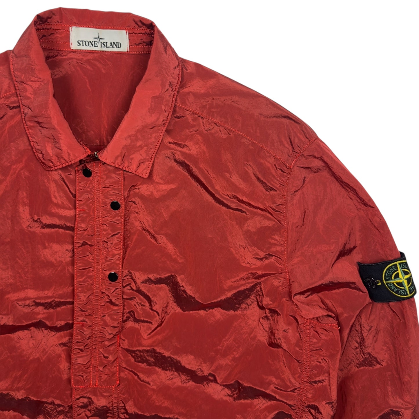 S/S 16 Stone Island Nylon Metal Overshirt - Red