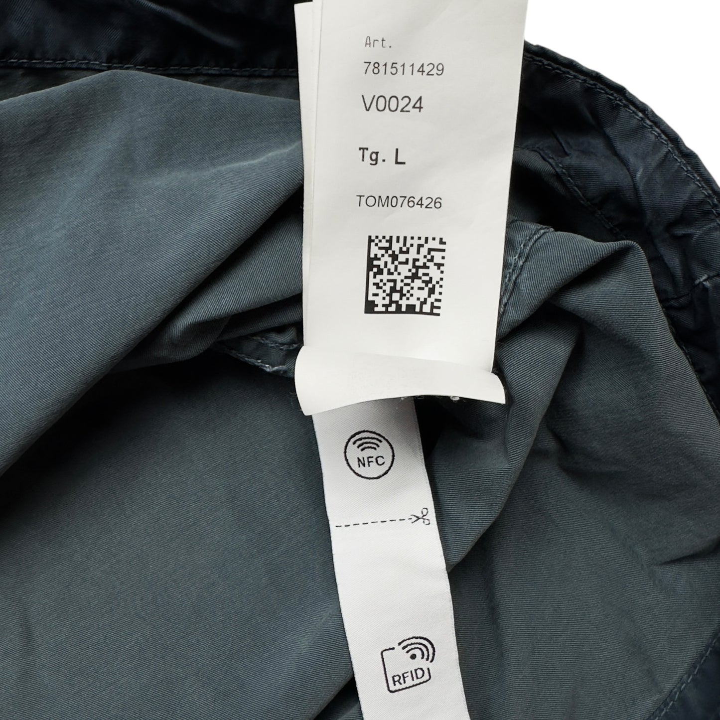 S/S 23 Stone Island Cupro Cotton Twill Shirt - Navy