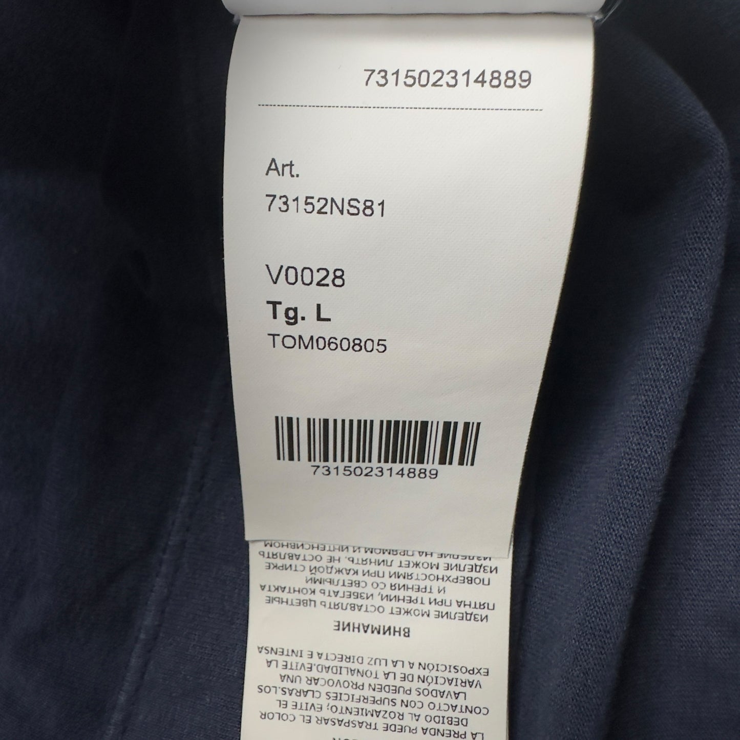 A/W 20 Stone Island Back Print T-Shirt - Navy