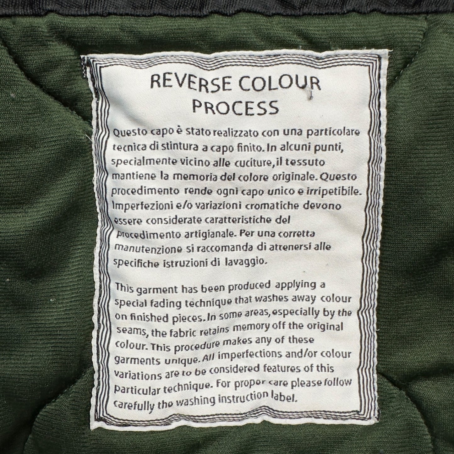 A/W 10 Stone Island Reverse Colour Process Jacket