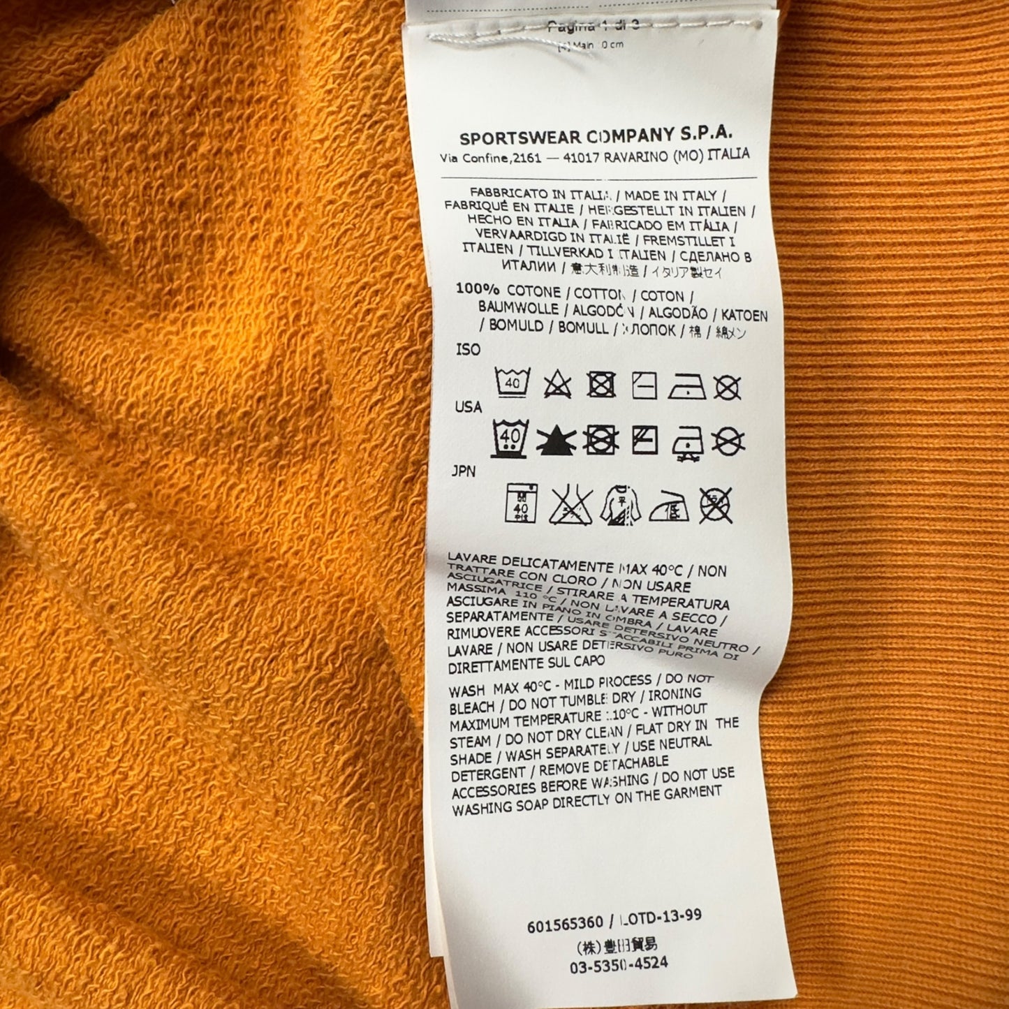 S/S 14 Stone Island Crewneck Sweater - Orange
