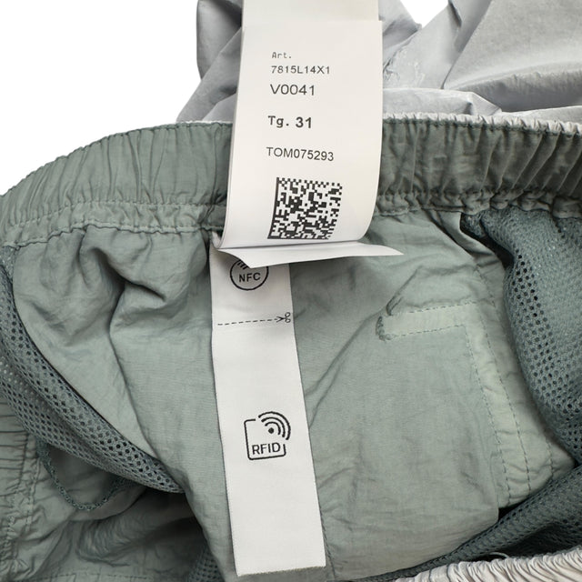 S/S 23 Stone Island Marina Rip Stop Prismatico Shorts - Light Grey Blue