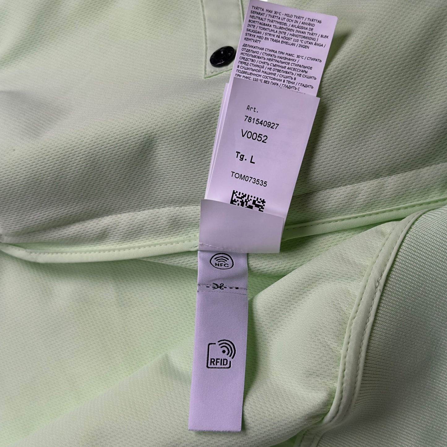 S/S 23 Stone Island Light Soft Shell-R Jacket with e-dye Technology - Mint Green