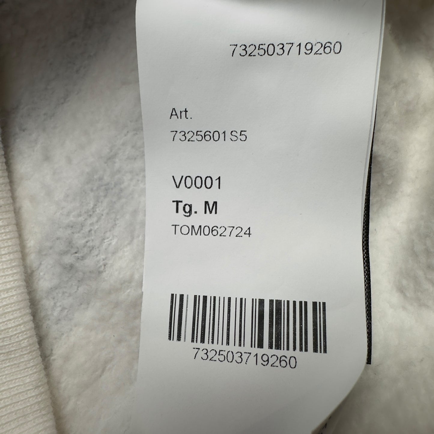 A/W 20 Stone Island X Supreme Striped Hoodie - White
