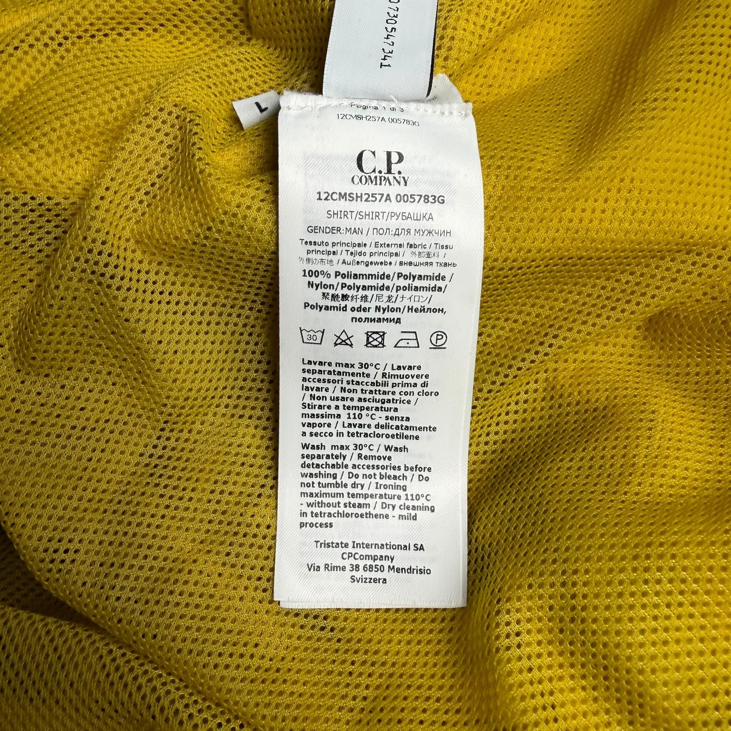 C.P. Company Taylon L Nylon Overshirt - Yellow