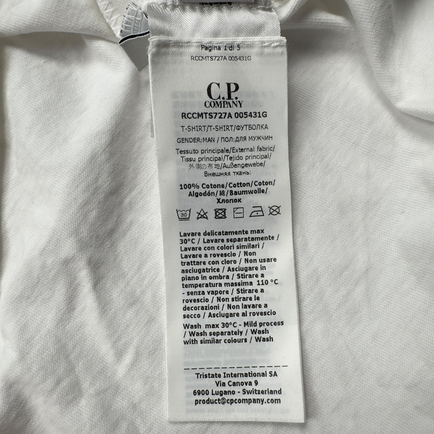 C.P. Company Spellout T-Shirt - White