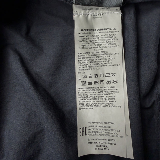 S/S 19 Stone Island Resin Cotton Smock - Black
