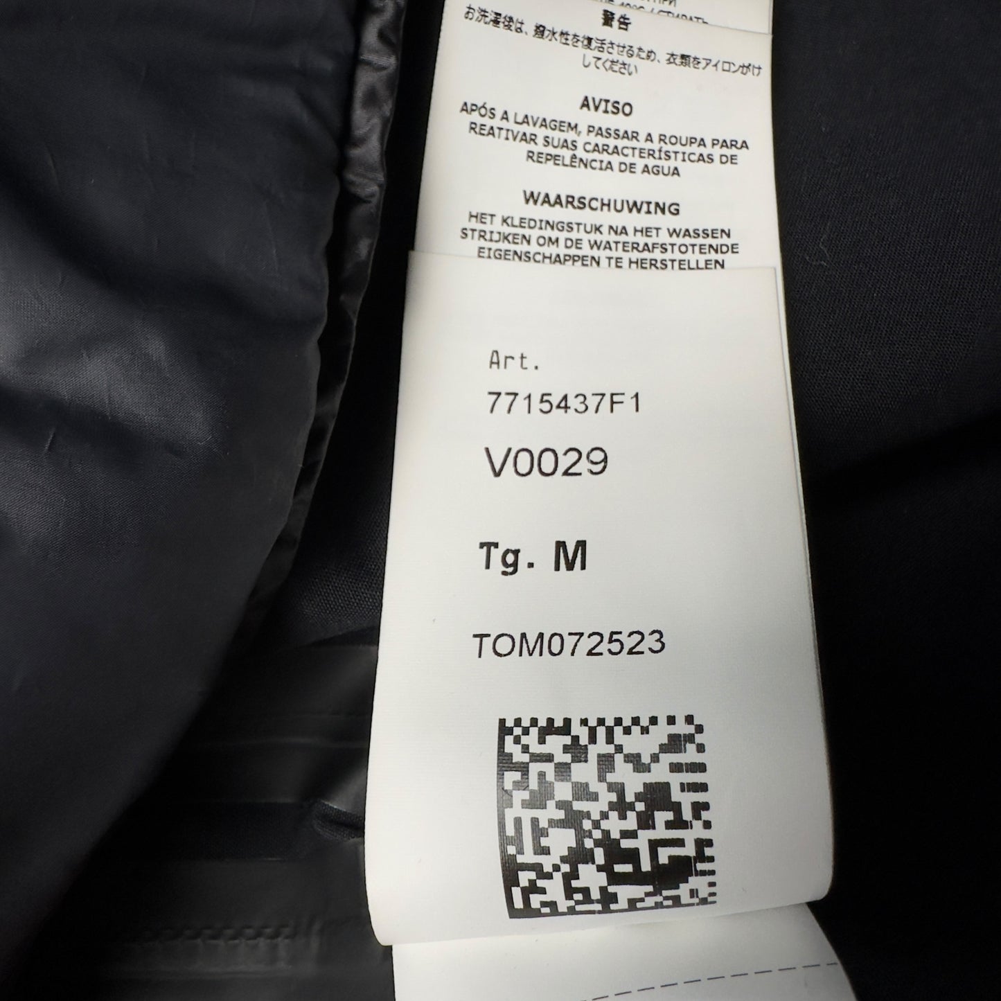 A/W 22 Stone Island O-Ventile Ghost Dutch Rope Down Jacket - Black