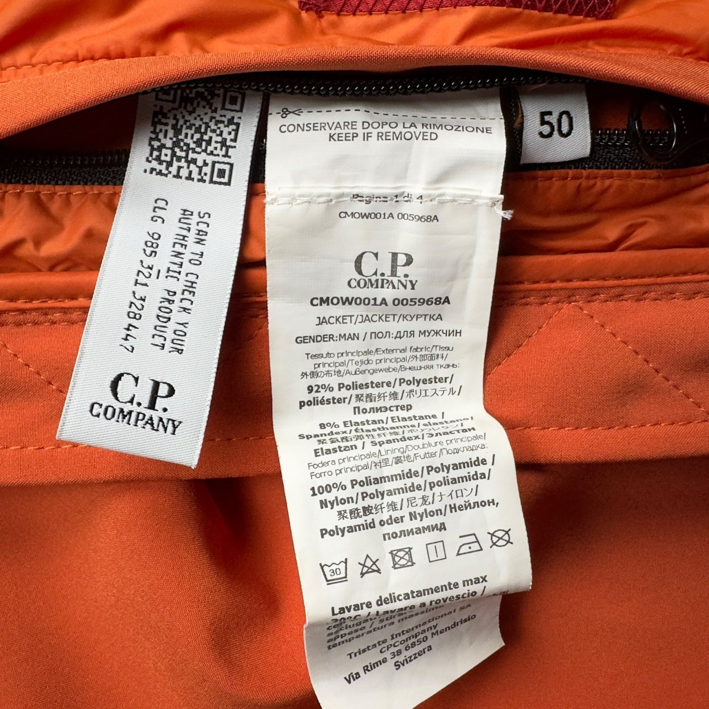 C.P. Company Light Soft Shell Goggle Jacket - Orange
