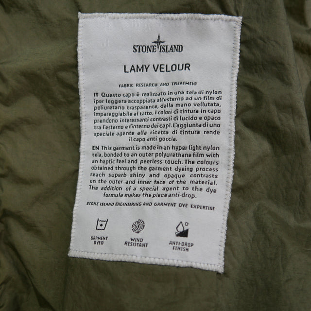 S/S 18 Stone Island Lamy Velour Packable Jacket