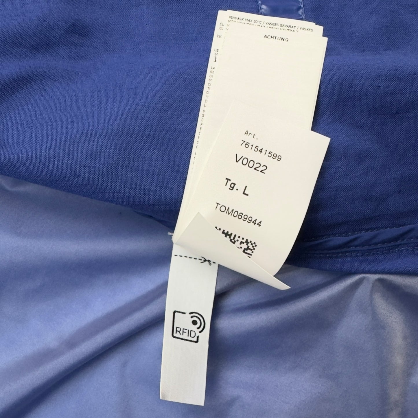 S/S 22 Stone Island Heat Reactive Lamy with Cotton Linen Tela - Blue