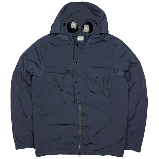 C.P. Company Chrome R Nylon Goggle Jacket - Navy