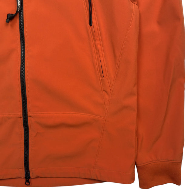 C.P. Company Light Soft Shell Goggle Jacket - Orange