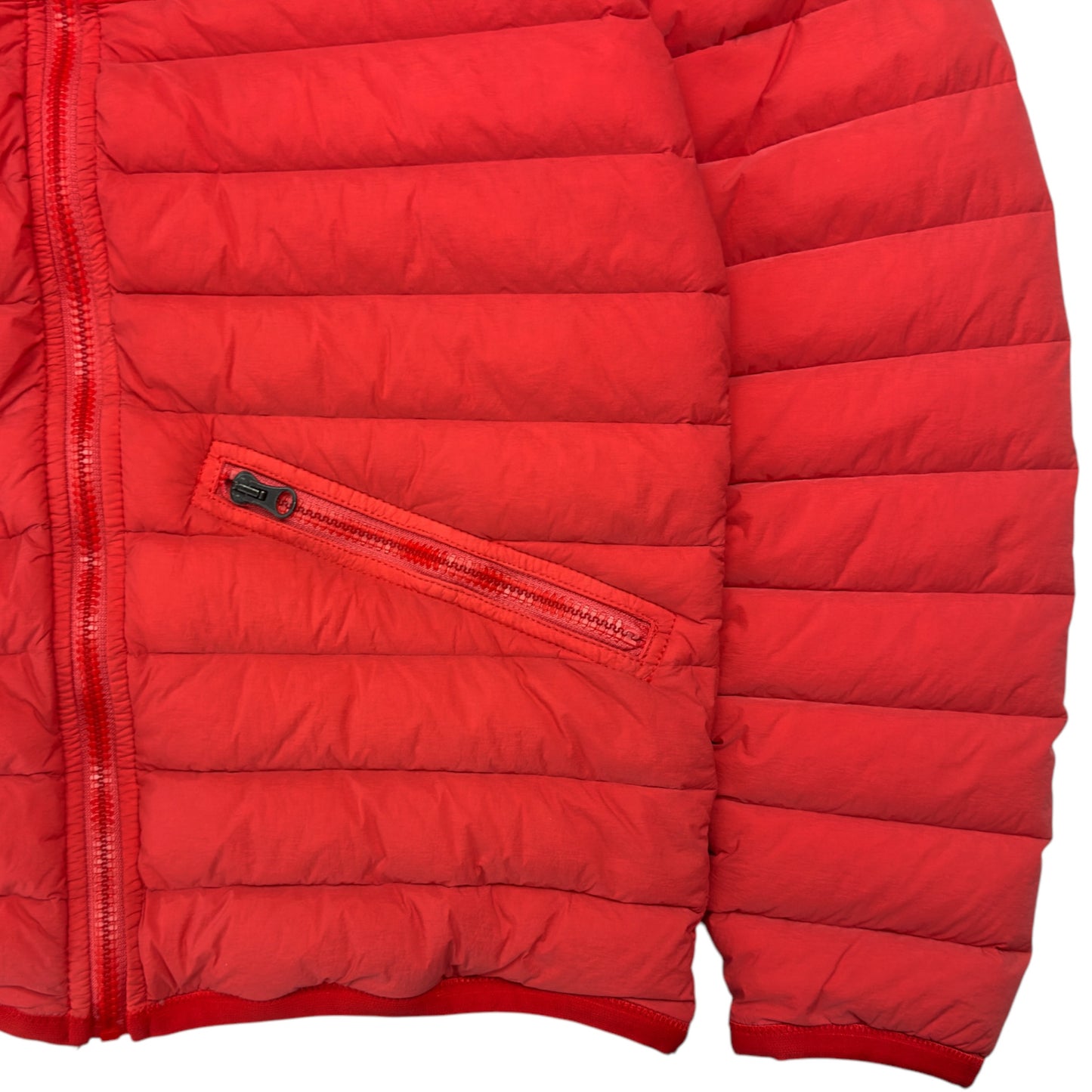 S/S 19 Stone Island Loom Woven Down Chambers Stretch Nylon TC Jacket - Red