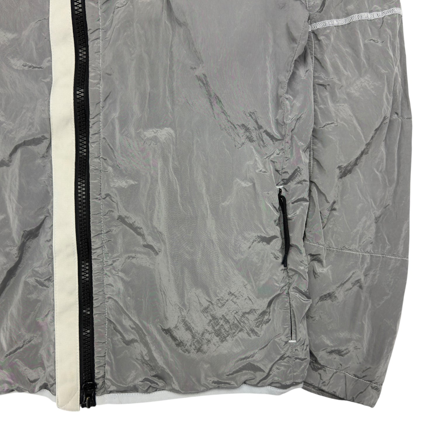A/W 18 Stone Island Lined Nylon Metal Overshirt - Silver