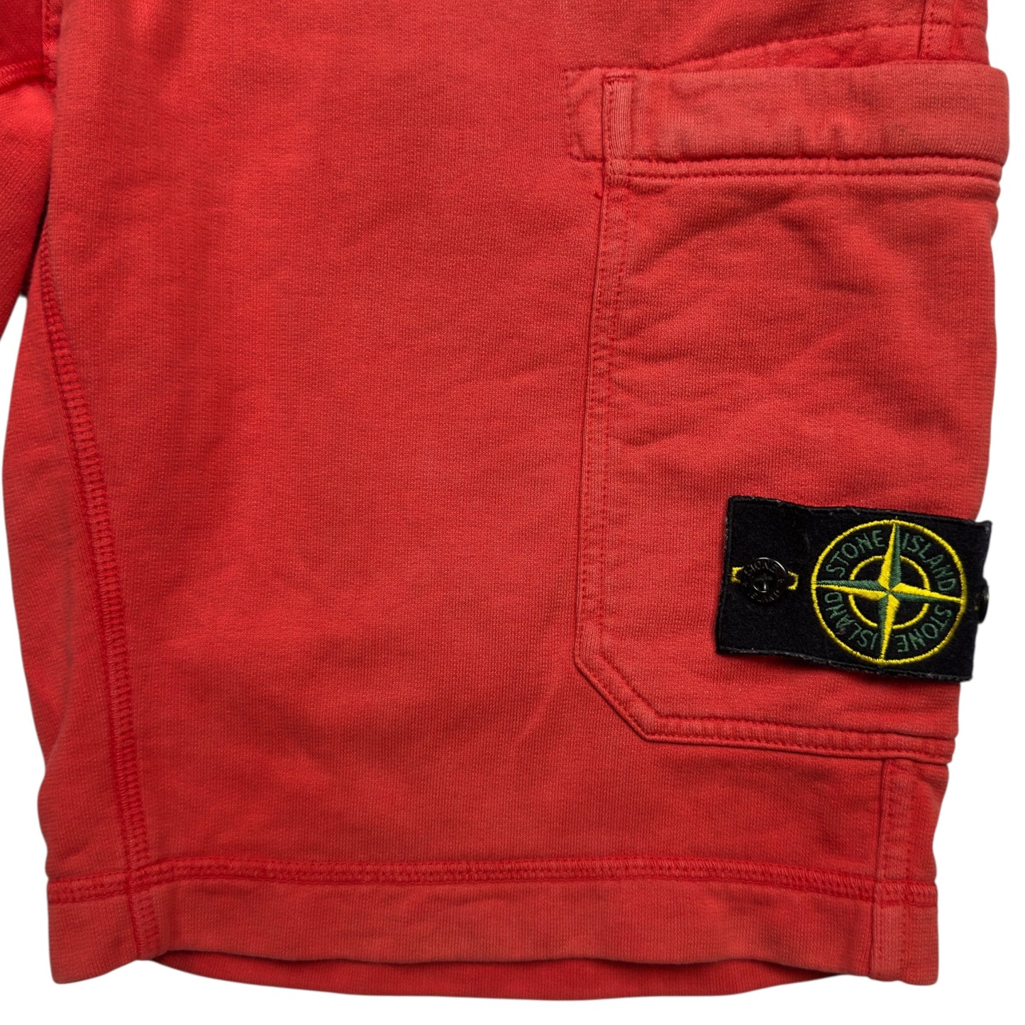 S/S 16 Stone Island Cotton Sweat Shorts - Red