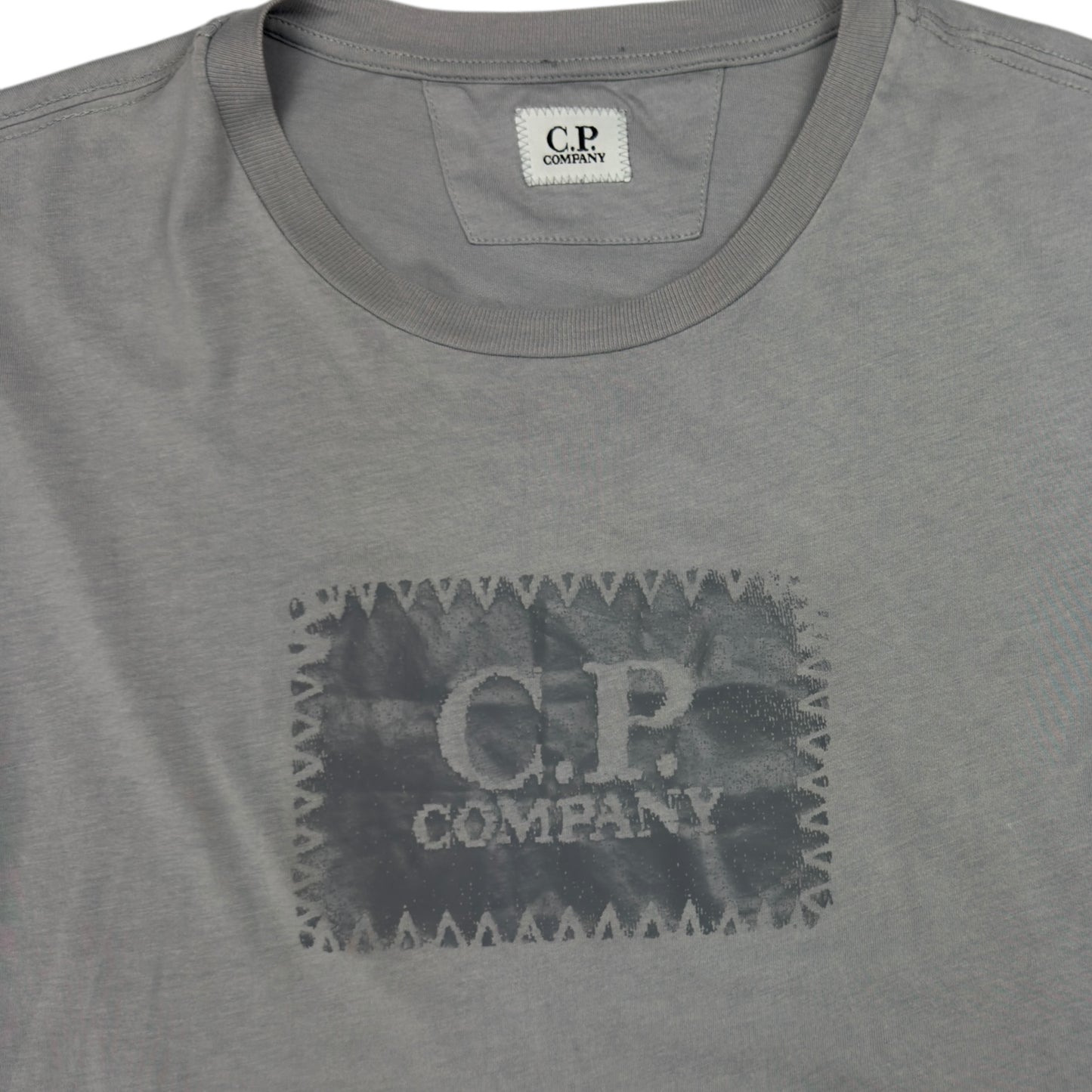 C.P. Company Big Stitch Logo T-Shirt - Grey