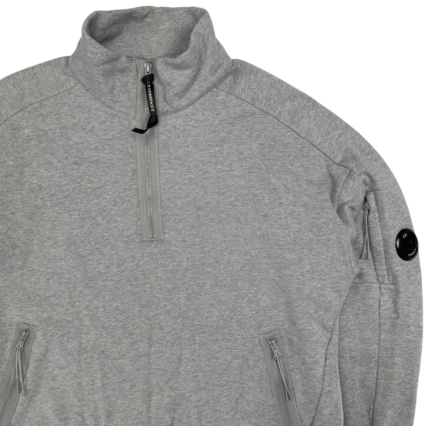 C.P. Company Quarter Zip Sweater - Grey