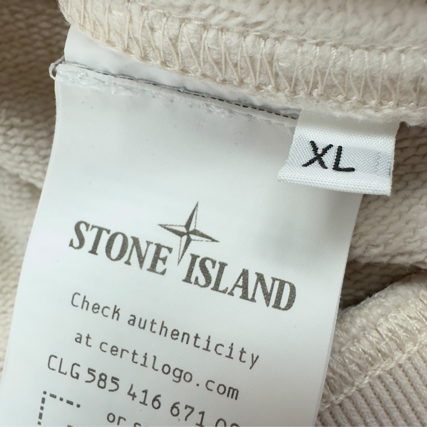 A/W 22 Stone Island Crewneck Sweater - Cream