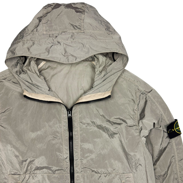 S/S 18 Stone Island Nylon Metal Watro Jacket - Silver
