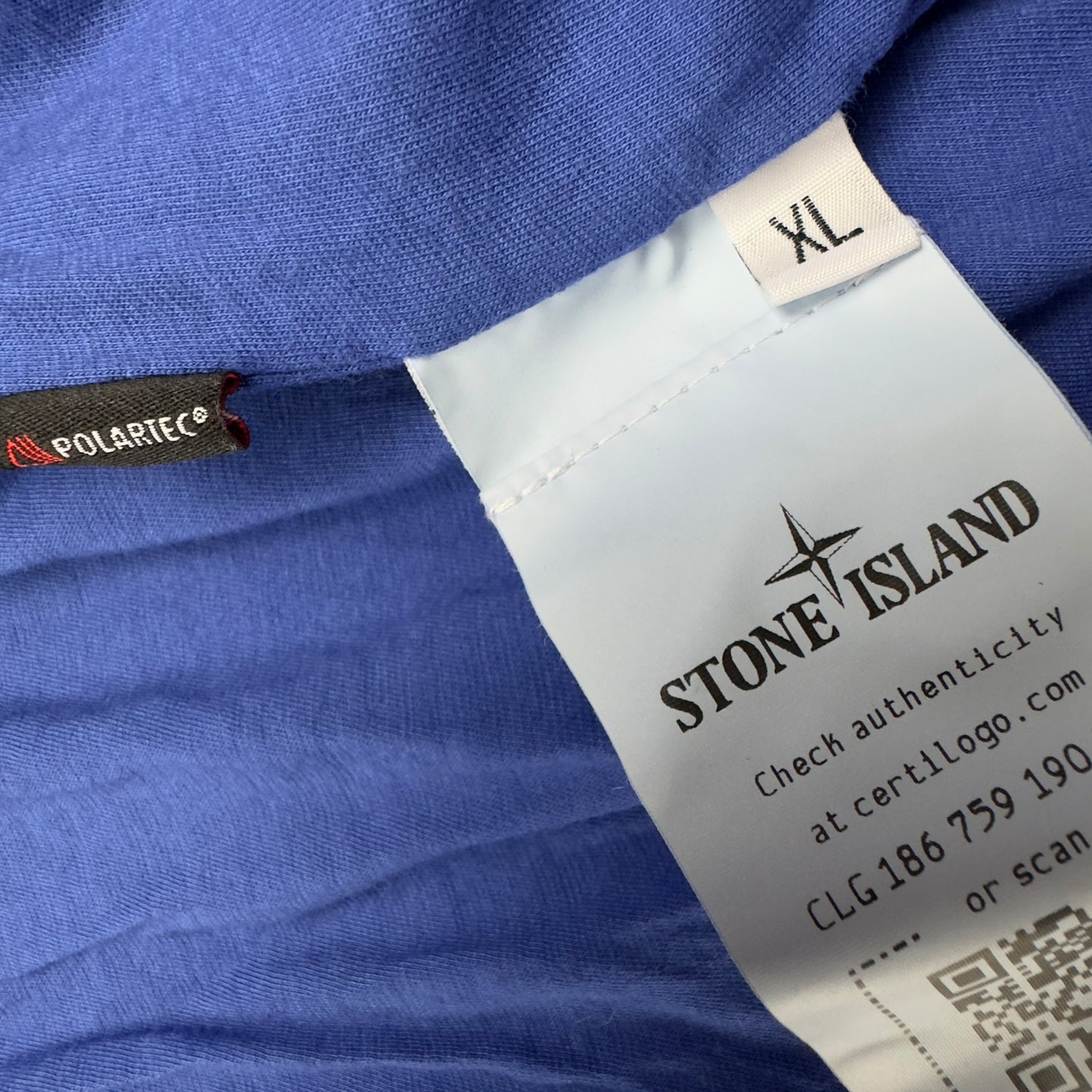 A/W 21 Stone Island Comfort Tech Composite with Polartec Alpha Jacket - Blue