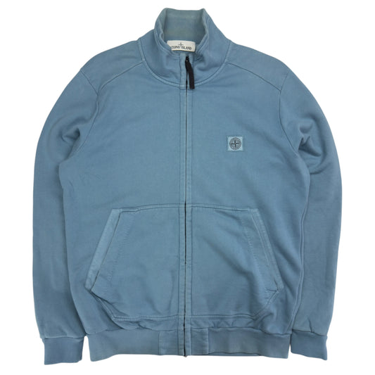 S/S 14 Stone Island Patch Full Zip Sweater - Baby Blue