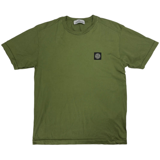 S/S 22 Stone Island Patch T-Shirt - Green