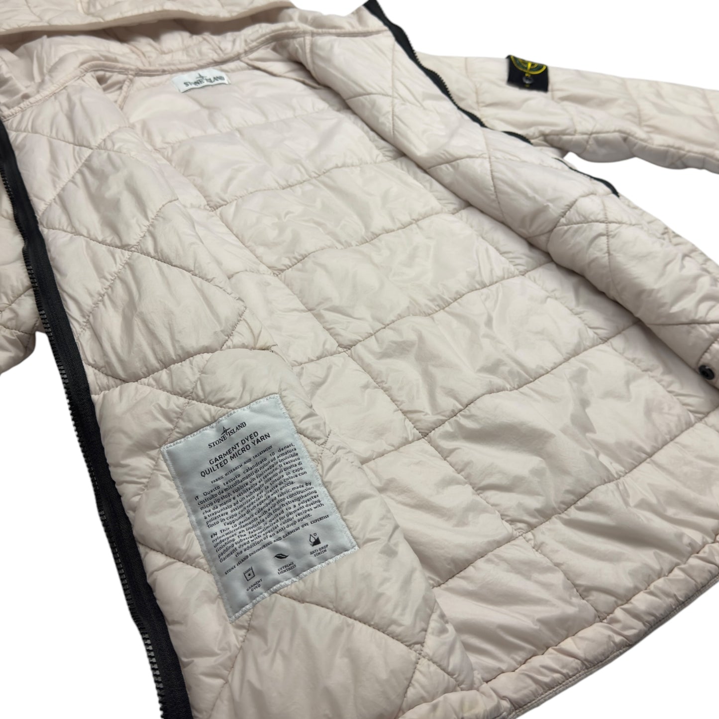 S/S 19 Stone Island Quilted Micro Yarn - Cream