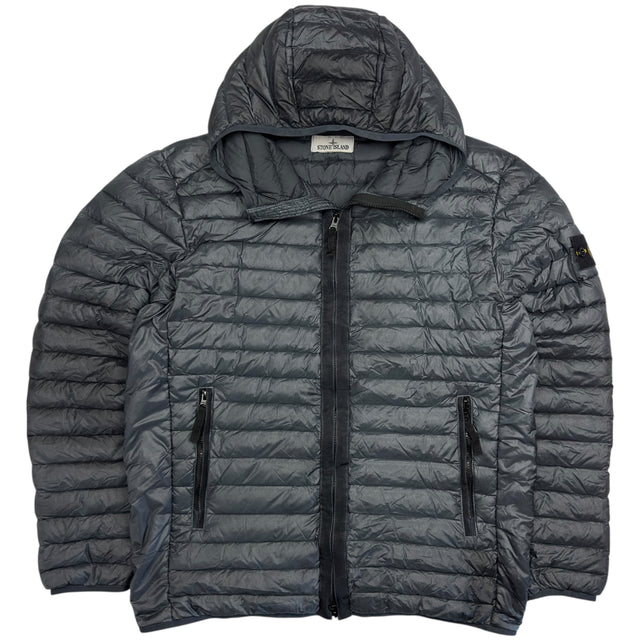 A/W 23 Stone Island Loom Woven Chambers R-Nylon Down TC Puffer Jacket - Grey