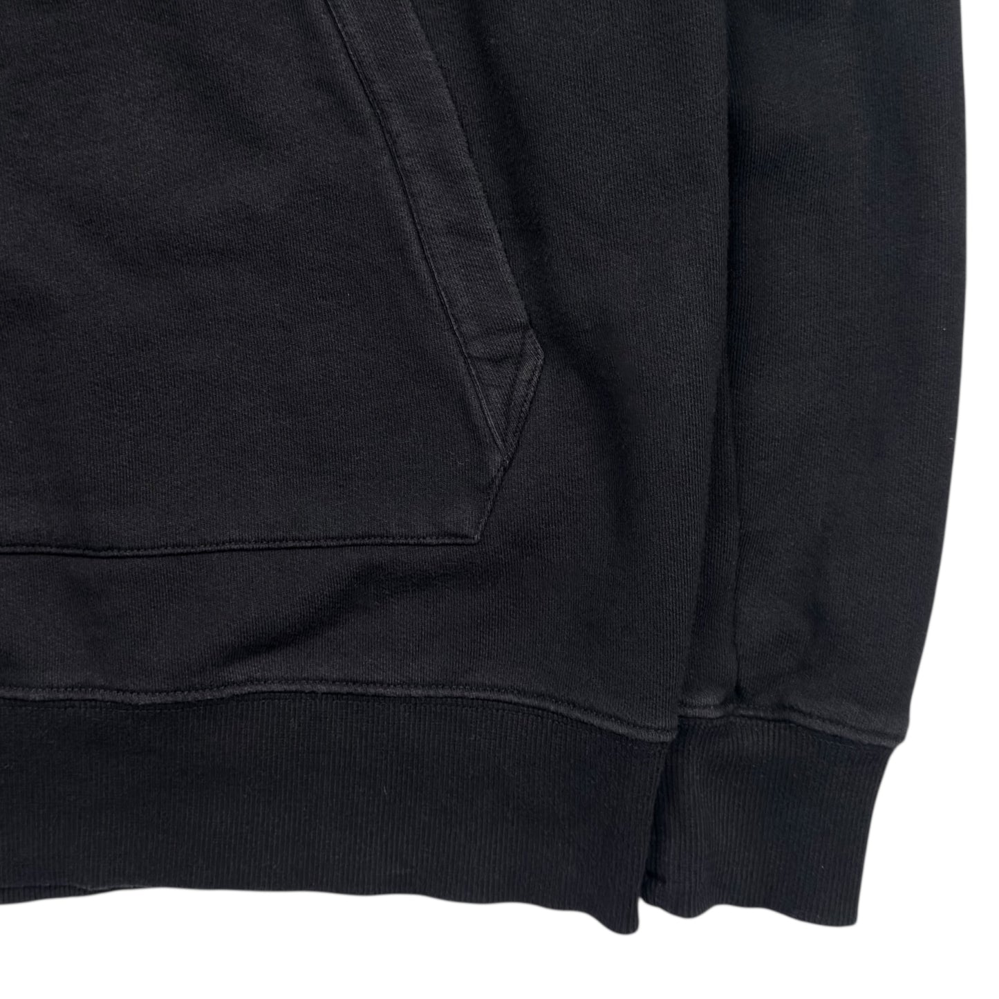 C.P. Company Diagonal Fleece Lens Hoodie - Black