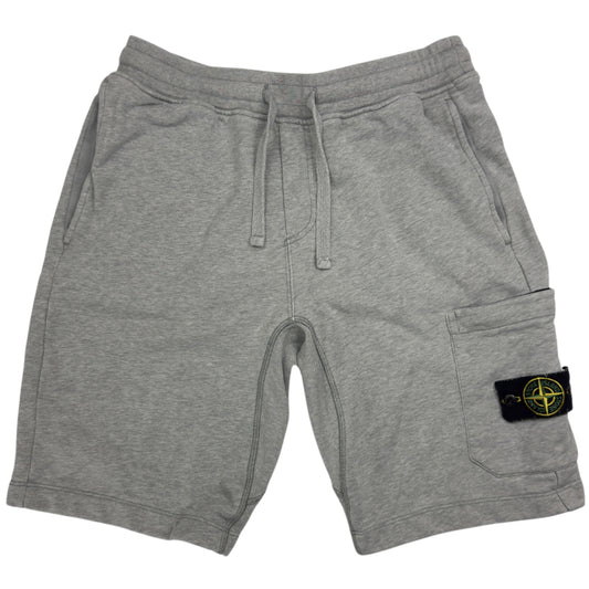 S/S 19 Stone Island Cotton Jersey Cargo Shorts - Grey