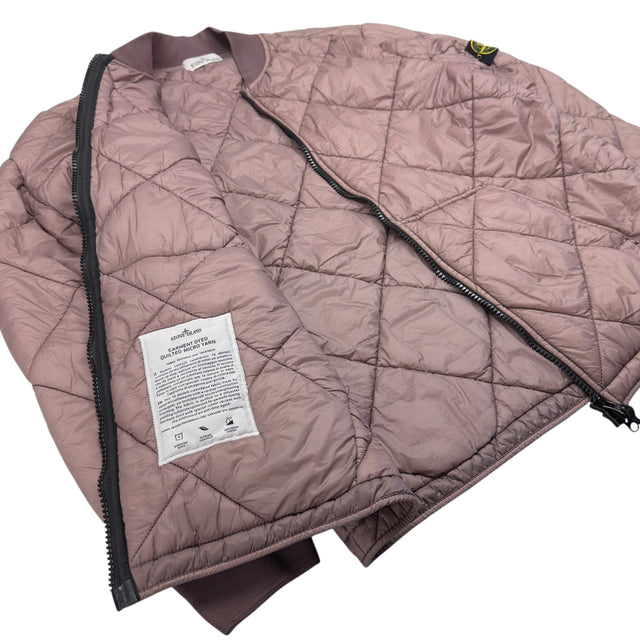 A/W 18 Stone Island Quilted Micro Yarn Bomber Jacket