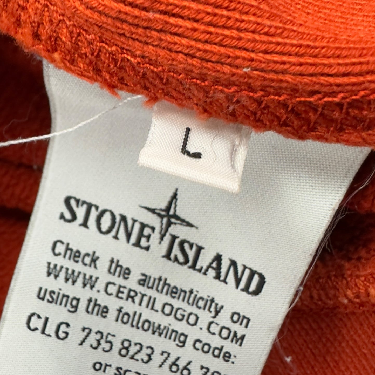 A/W 14 Stone Island Full Zip Hoodie - Orange