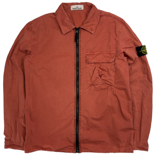 A/W 19 Stone Island Pocket Overshirt - Coral