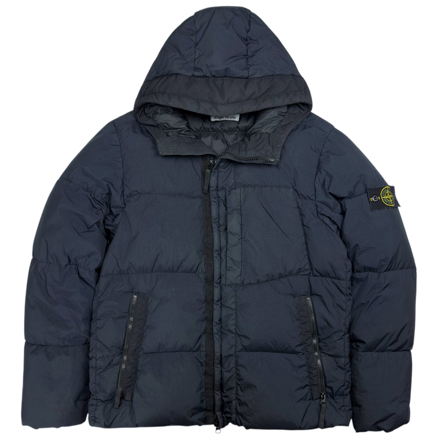 A/W 17 Stone Island Crinkle Reps NY Down Puffer Jacket - Navy