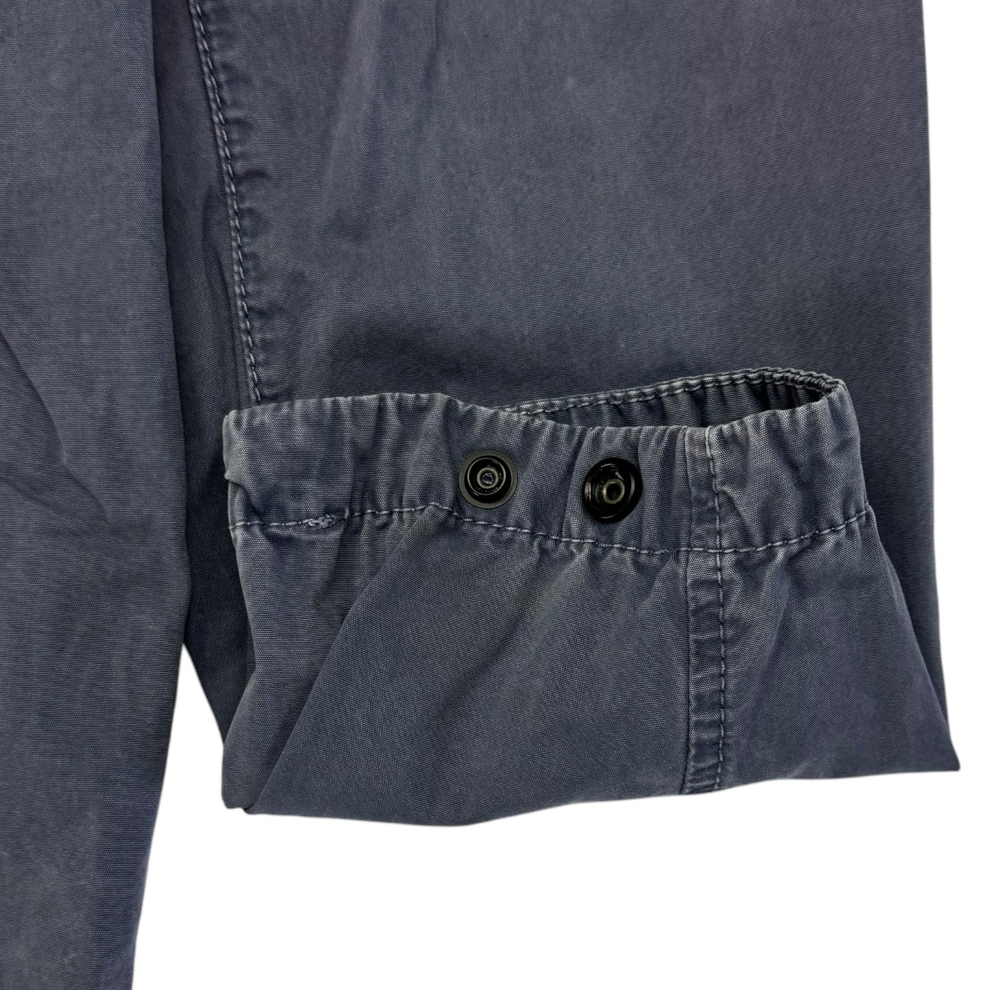 A/W 22 Stone Island Brushed Cotton Overshirt - Grey/Blue