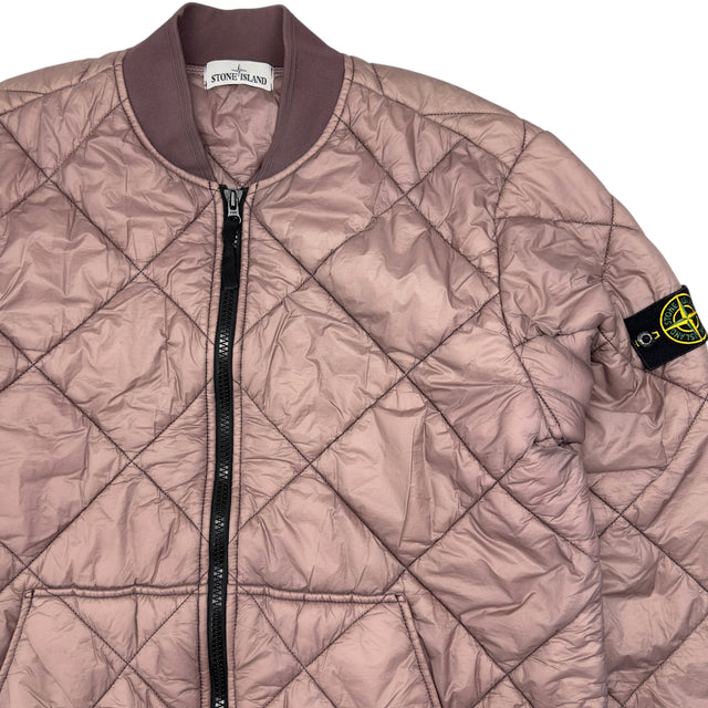 A/W 18 Stone Island Quilted Micro Yarn Bomber Jacket