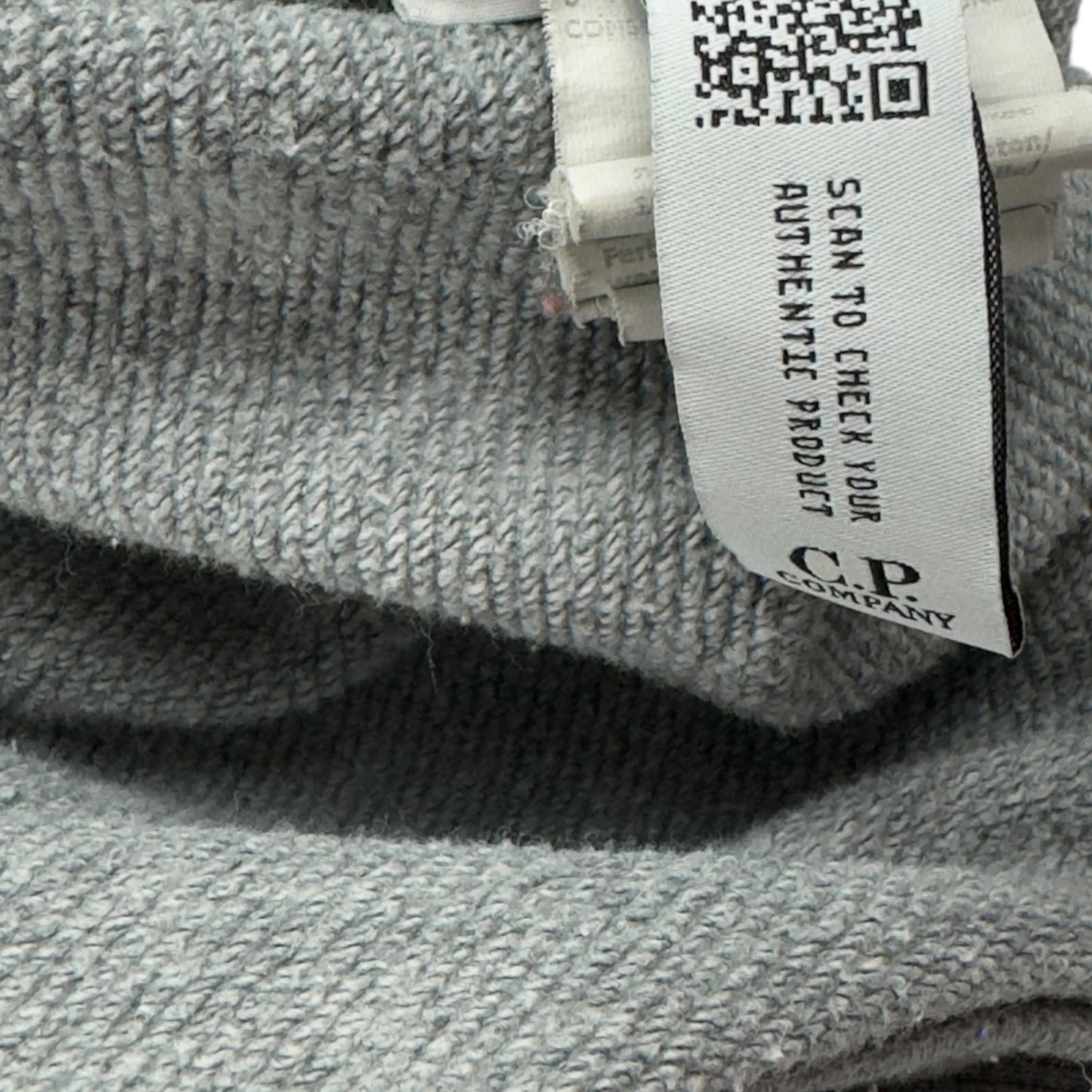 C.P. Company Diagonal Raised Fleece Crewneck Sweater - Grey