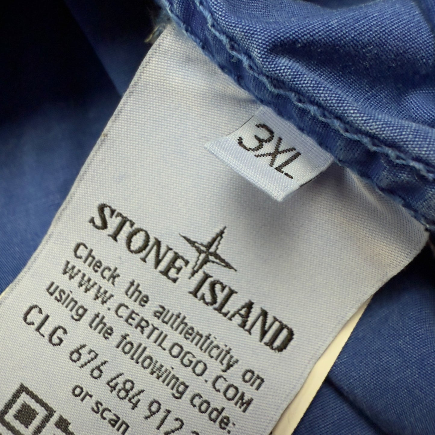 S/S 16 Stone Island Cotton Overshirt - Blue