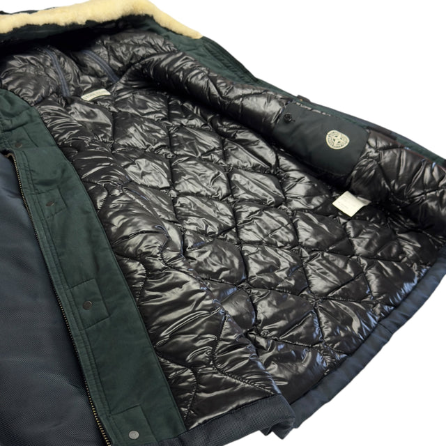 A/W 10 Stone Island Oxford Nylon N3-B Sheepskin Hood Jacket