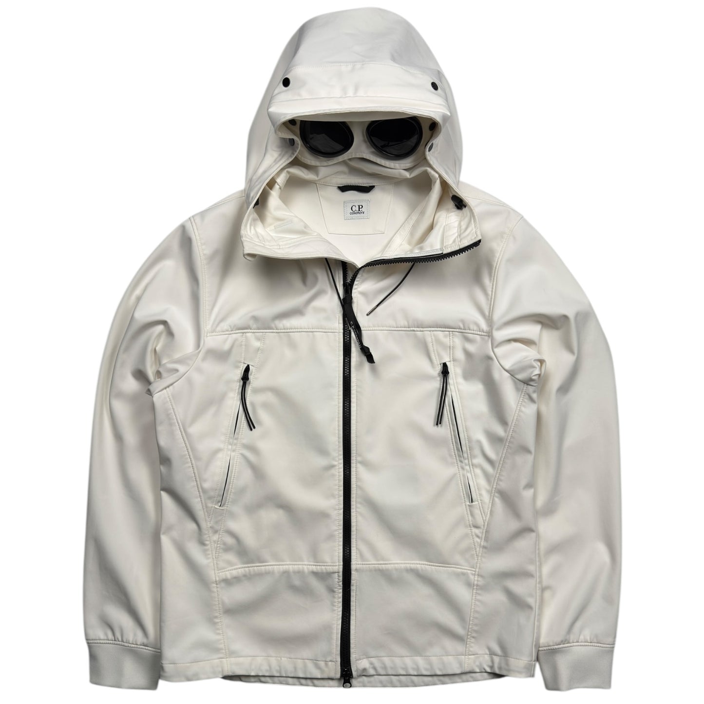 C.P. Company Soft Shell Goggle Jacket - White