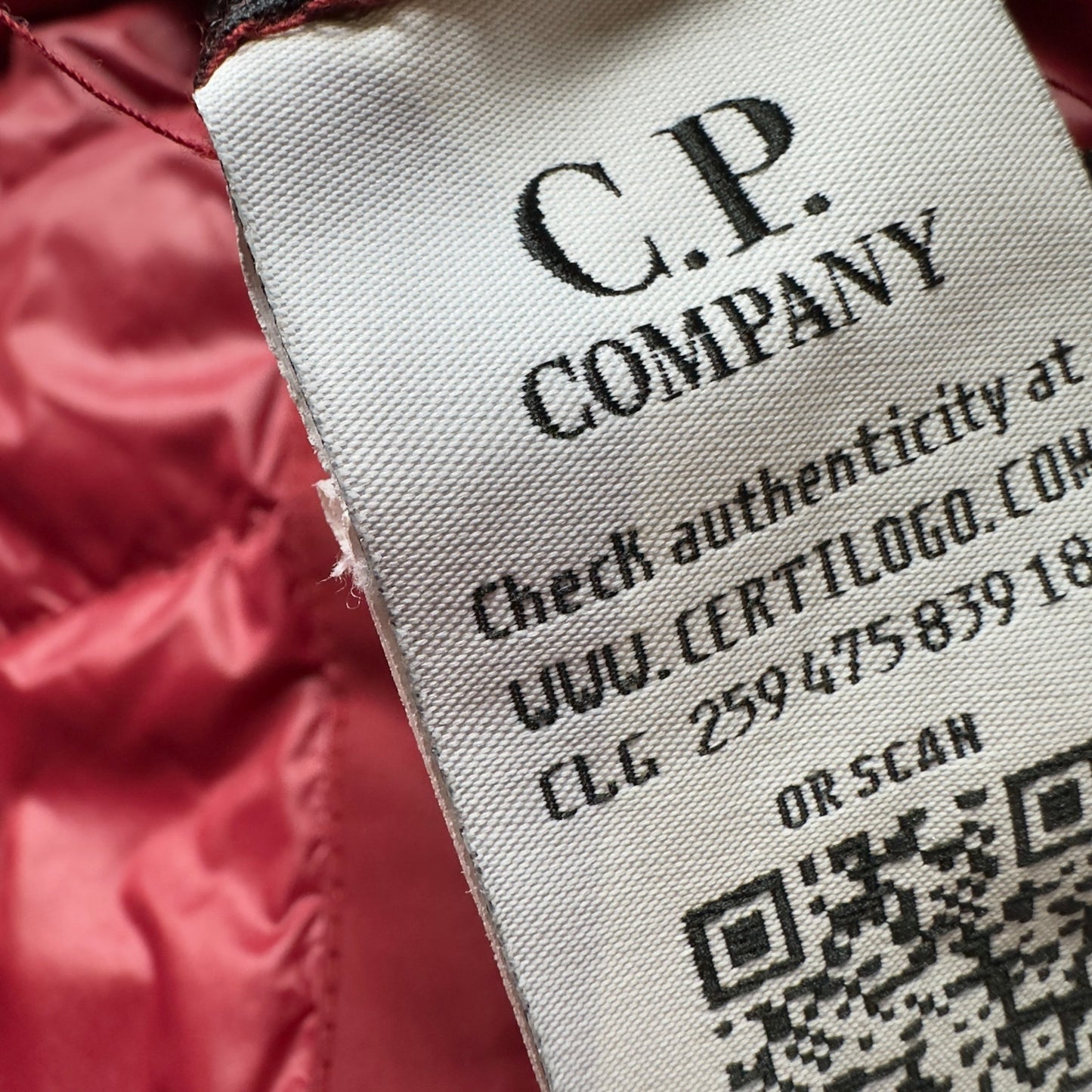 C.P. Company Micro M Down Jacket - Red