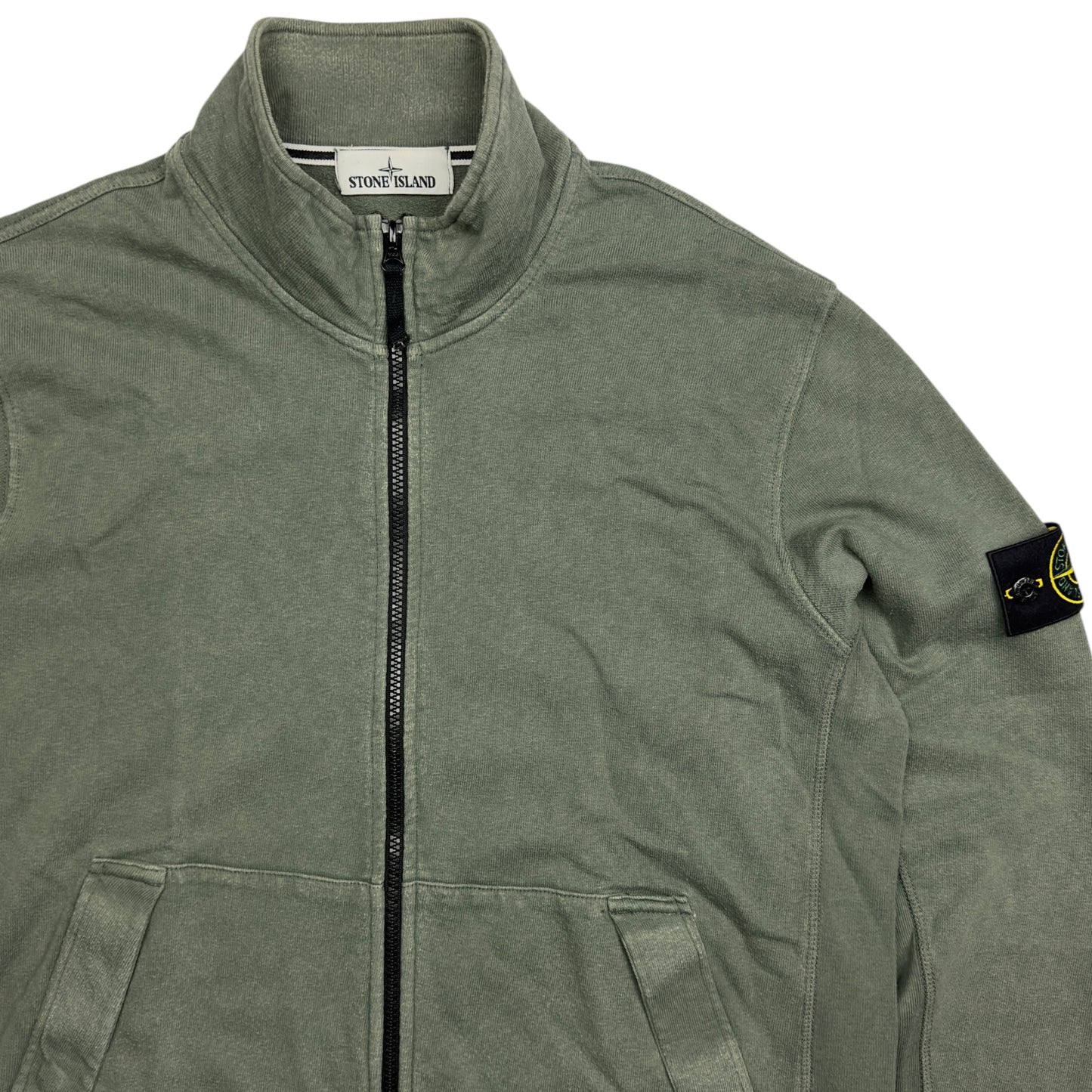 S/S 14 Stone Island Full Zip Sweater - Green