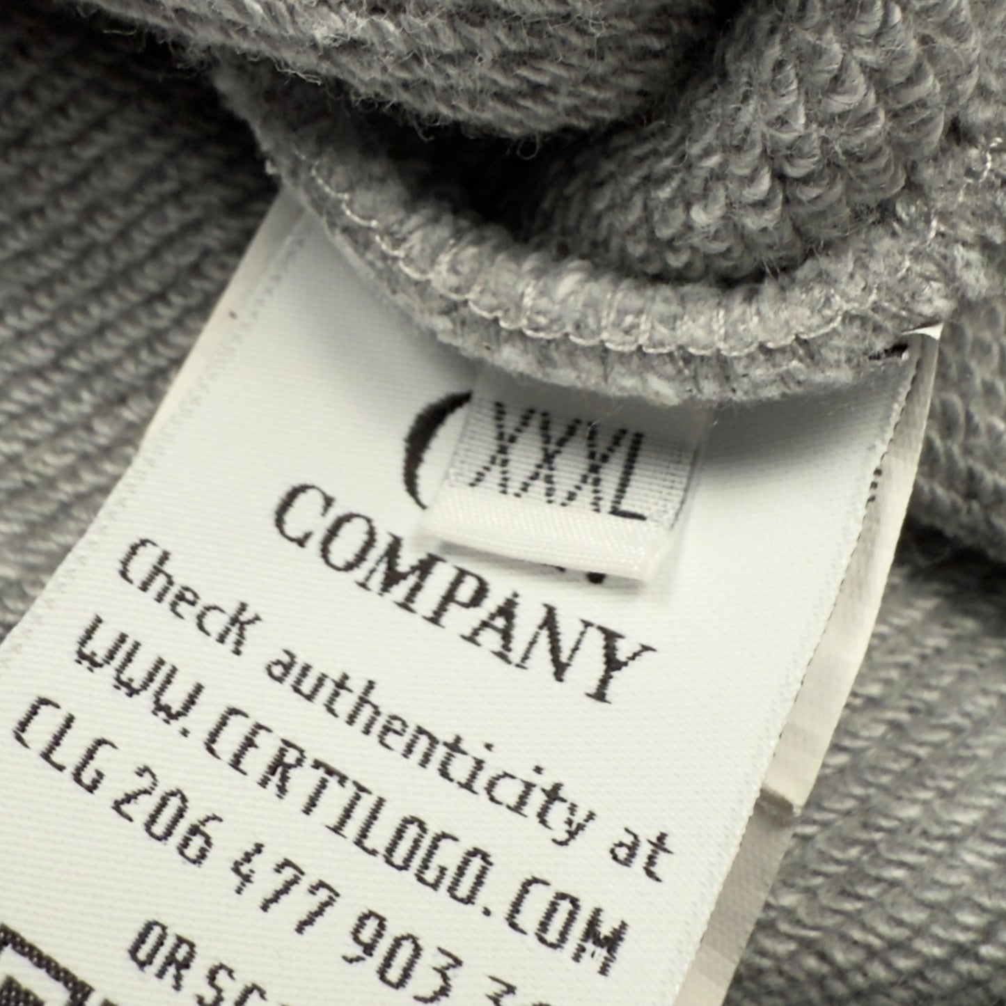 C.P. Company Diagonal Raised Fleece Goggle Full Zip - Grey