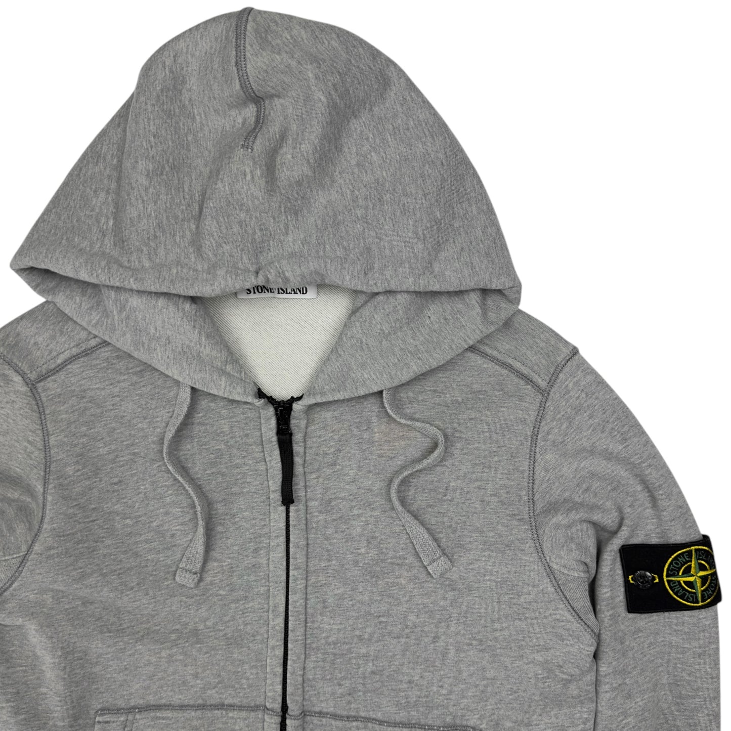 S/S 19 Stone Island Full Zip Hoodie - Grey