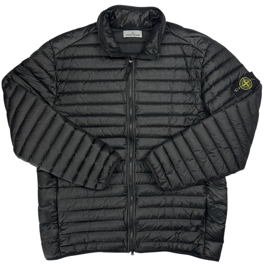 A/W 22 Stone Island Loom Woven Chambers R-Nylon Down TC Puffer Jacket - Black